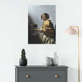 Plakat samoprzylepny Jan Vermeer Młoda kobieta Reprodukcja obrazu