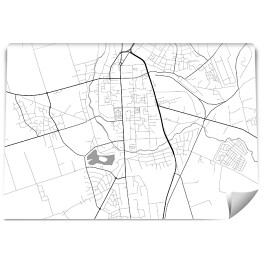 Fototapeta winylowa zmywalna Minimalistyczna mapa Suwałki