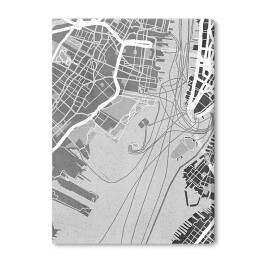 Obraz na płótnie Mapa Nowego Jorku