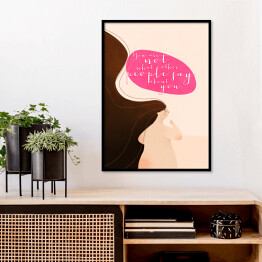 Plakat w ramie "You are not what other people say about you" - ilustracja