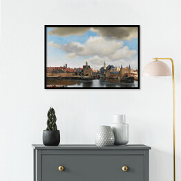 Plakat w ramie Jan Vermeer "Widok Delft" - reprodukcja