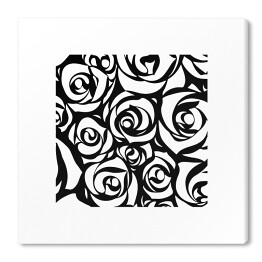 Obraz na płótnie Czarno białe róże 
