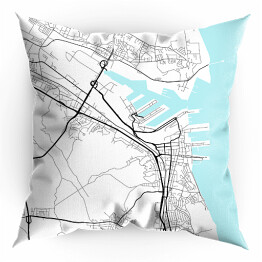 Poduszka Klasyczna mapa Gdyni
