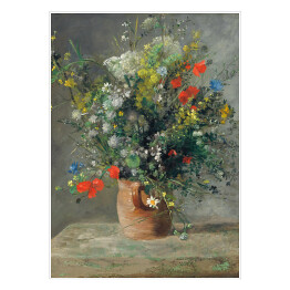 Plakat samoprzylepny Auguste Renoir Kwiaty w wazonie Reprodukcja