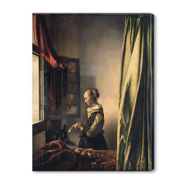 Obraz na płótnie Jan Vermeer "Dziewczyna czytająca list" - reprodukcja