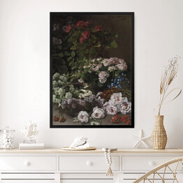 Obraz w ramie Claude Monet Wiosenne kwiaty. Reprodukcja