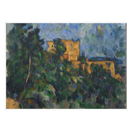 Plakat samoprzylepny Paul Cezanne "Ciemny zamek" - reprodukcja