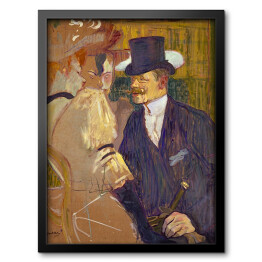 Obraz w ramie Henri de Toulouse-Lautrec "Anglik w Moulin Rouge" - reprodukcja