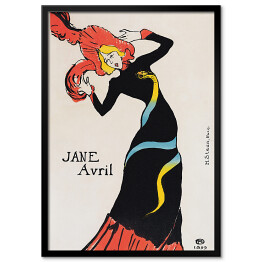 Plakat w ramie Henri de Toulouse-Lautrec "Jane Avril" - reprodukcja