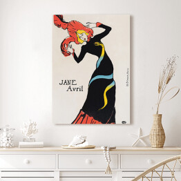 Obraz na płótnie Henri de Toulouse-Lautrec "Jane Avril" - reprodukcja