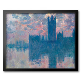 Obraz w ramie Claude Monet "Pałac Westminsterski 2" - reprodukcja
