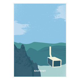 Plakat Ilustracja - Kasprowy Wierch Tatry, górski krajobraz