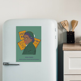 Magnes dekoracyjny Rosa Parks - inspirujące kobiety - ilustracja