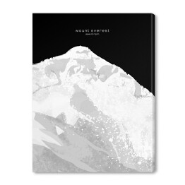 Obraz na płótnie Mount Everest - minimalistyczne szczyty górskie