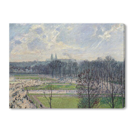 Obraz na płótnie Camille Pissarro Ogród Tuileries w zimowe popołudnie. Reprodukcja