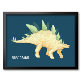 Obraz w ramie Prehistoria - dinozaur Stegozaur