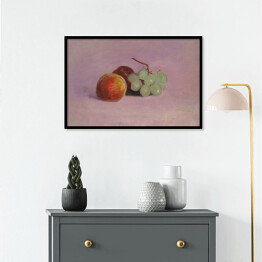 Plakat w ramie Odilon Redon Martwa natura z owocami. Reprodukcja