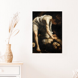 Plakat samoprzylepny Caravaggio "David and Goliath"