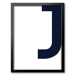 Obraz w ramie Litera J - alfabet