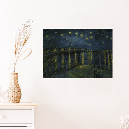 Plakat Vincent van Gogh Gwiaździsta noc nad Rodanem" - reprodukcja