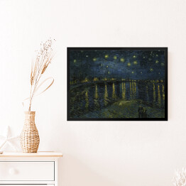 Obraz w ramie Vincent van Gogh Gwiaździsta noc nad Rodanem" - reprodukcja