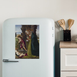 Magnes dekoracyjny Sandro Botticelli "Adoracja Jezusa przez św. Jana" - reprodukcja