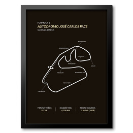 Obraz w ramie Autodromo Jose Carlos Pace - Tory wyścigowe Formuły 1