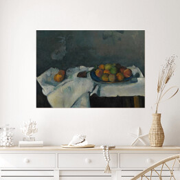 Plakat samoprzylepny Paul Cezanne "Martwa natura - miska brzoskwini" - reprodukcja