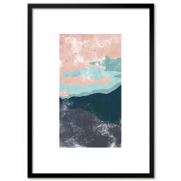 Plakat w ramie Pastelowa abstrakcja - morze