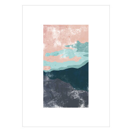 Plakat Pastelowa abstrakcja - morze