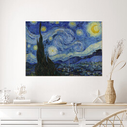 Plakat Vincent van Gogh "Gwiaździsta noc" - reprodukcja
