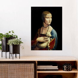 Plakat Leonardo da Vinci "Dama z łasiczką" - reprodukcja