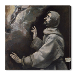 Obraz na płótnie El Greco "Św. Franciszek otrzymujący stygmaty" - reprodukcja