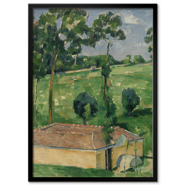 Plakat w ramie Paul Cézanne "Dom wiosną" - reprodukcja 