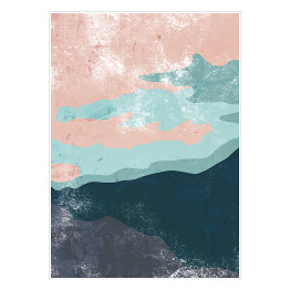 Plakat Pastelowe abstrakcje - morze
