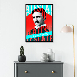 Plakat w ramie Tesla - nowoczesna sztuka konceptualna
