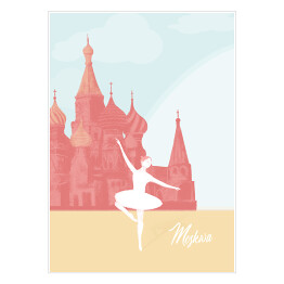 Plakat Miasta Europy - Moskwa