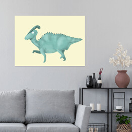 Plakat Prehistoria - dinozaur Charonozaur