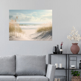 Plakat samoprzylepny Krajobraz piaszczysta plaża