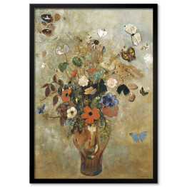 Plakat w ramie Odilon Redon Martwa natura z kwiatami. Reprodukcja