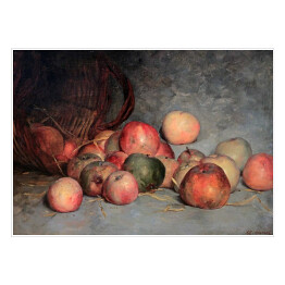 Plakat samoprzylepny Edouard Manet "Martwa natura z jablkami" - reprodukcja