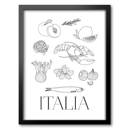 Obraz w ramie Kuchnie świata - włoska kuchnia