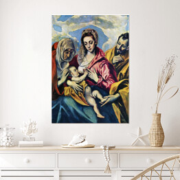 Plakat samoprzylepny El Greco "Święta rodzina" - reprodukcja
