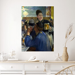 Plakat samoprzylepny Edouard Manet "Narożnik kawiarni z koncertem" - reprodukcja