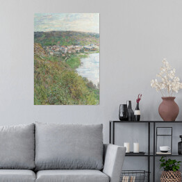 Plakat samoprzylepny Claude Monet Krajobraz Vetheuil Reprodukcja obrazu