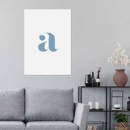 Plakat Minimalistyczna litera "a"