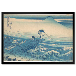 Plakat w ramie Hokusai Katsushika. Kajikazawa w prowincji Kai. Reprodukcja