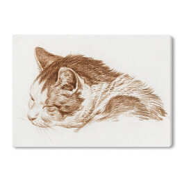 Obraz na płótnie Jean Bernard Śpiący kot Reprodukcja