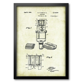 Obraz w ramie H. F. Olson Et Al - patenty na rycinach vintage