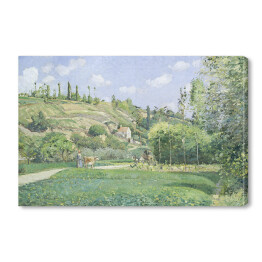 Obraz na płótnie Camille Pissarro. Pasterz na Valhermeil, Auvers-sur-Oise. Reprodukcja